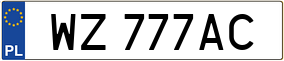Trailer License Plate
